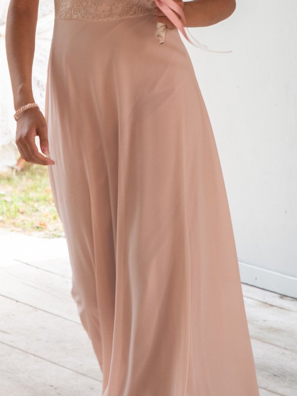 Lulus Blush pink long formal dress - Picture 3 of 6